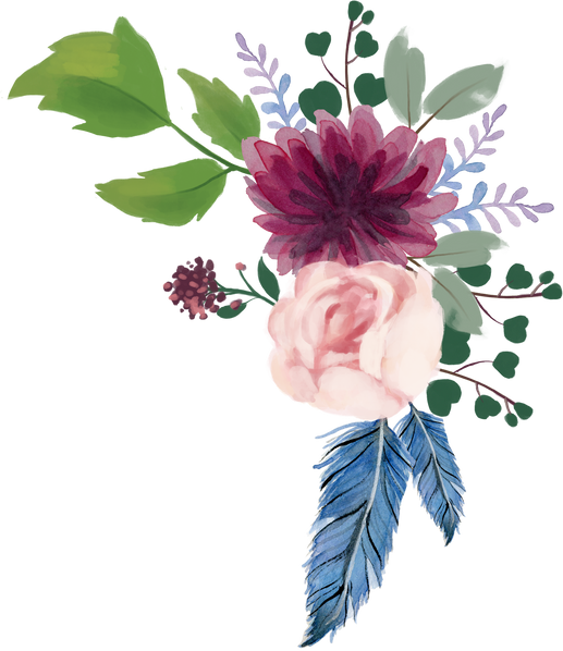 Watercolor Painting flower blossom